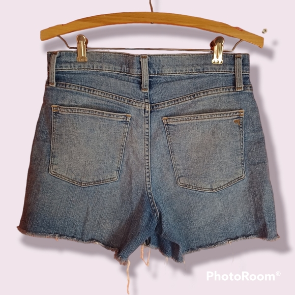 Madewell Medium Wash High-Rise Jean Shorts - Picture 2 of 5